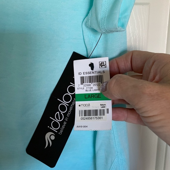 NWT Ideology celery green workout shirt. size Large. Stretchy and lightweight! - Picture 4 of 5